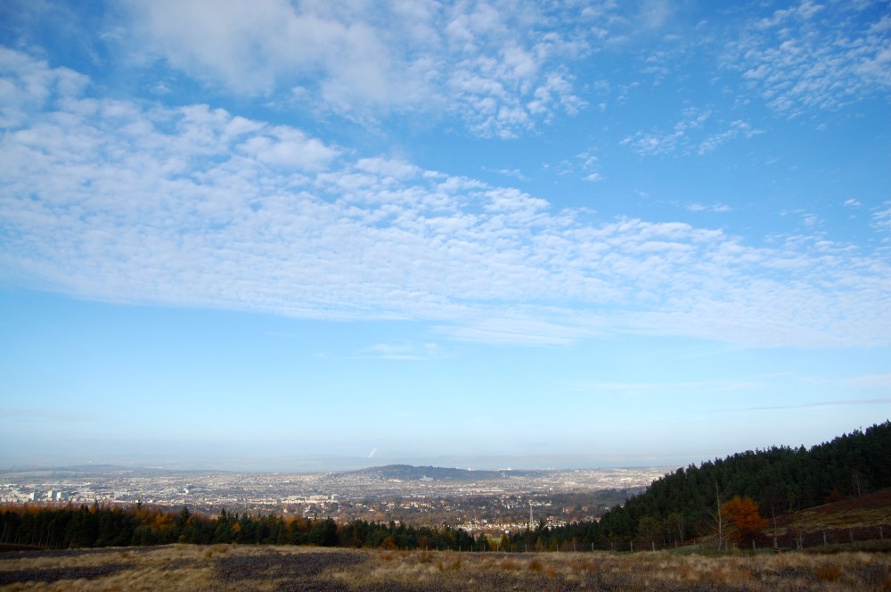 View of Edinburgh from the Pentland Hills